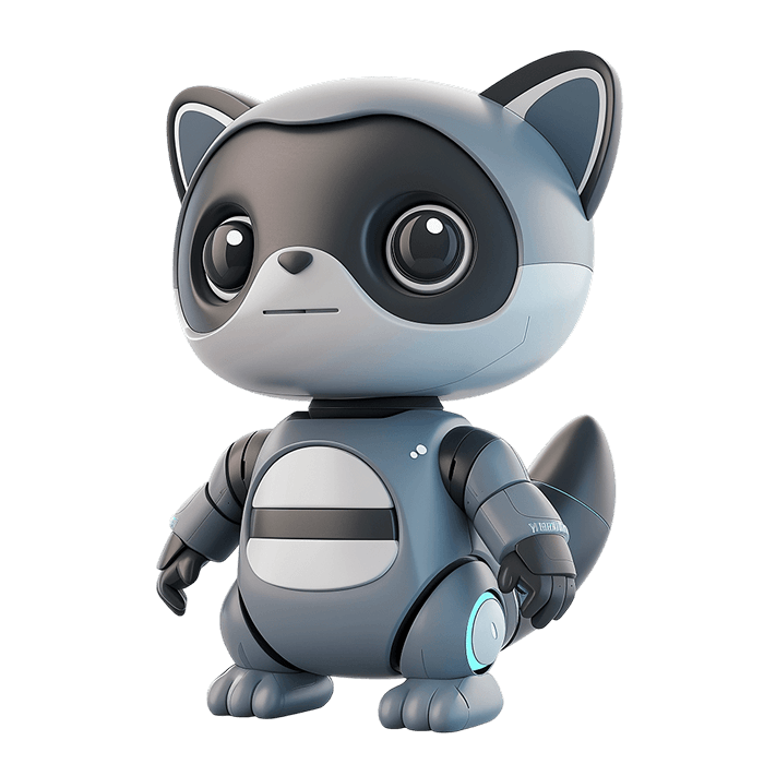 Енот робот түріндегі ойыншық