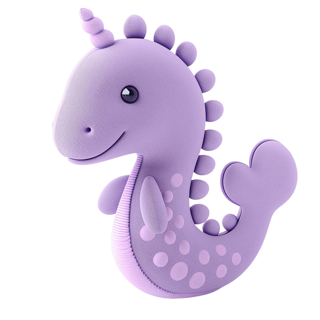 Күлгін теңіз аты түріндегі жұмсақ ойыншық