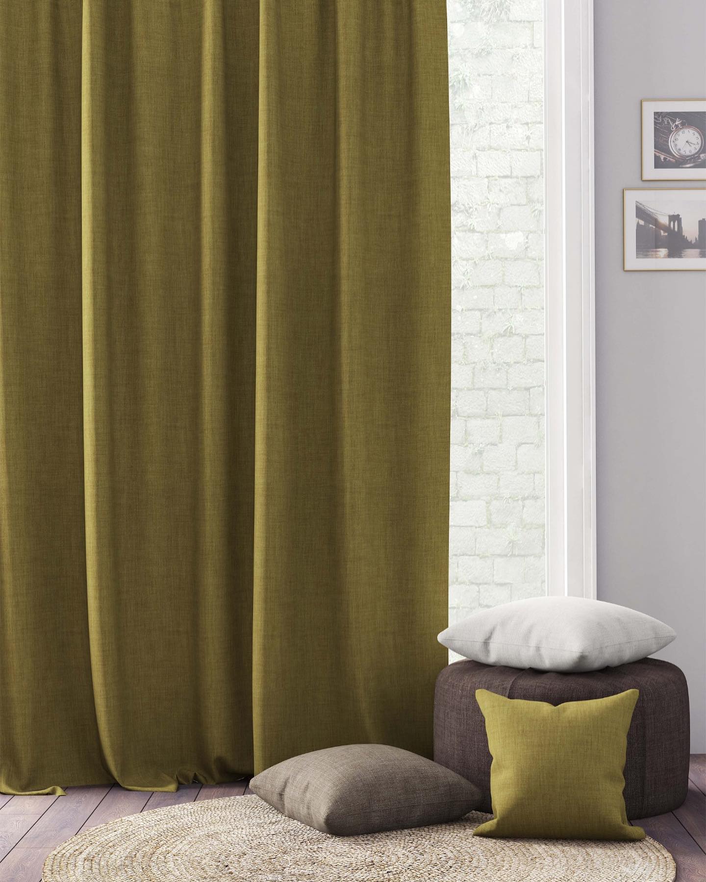 Однотонные шторы под заказ, широкий выбор 