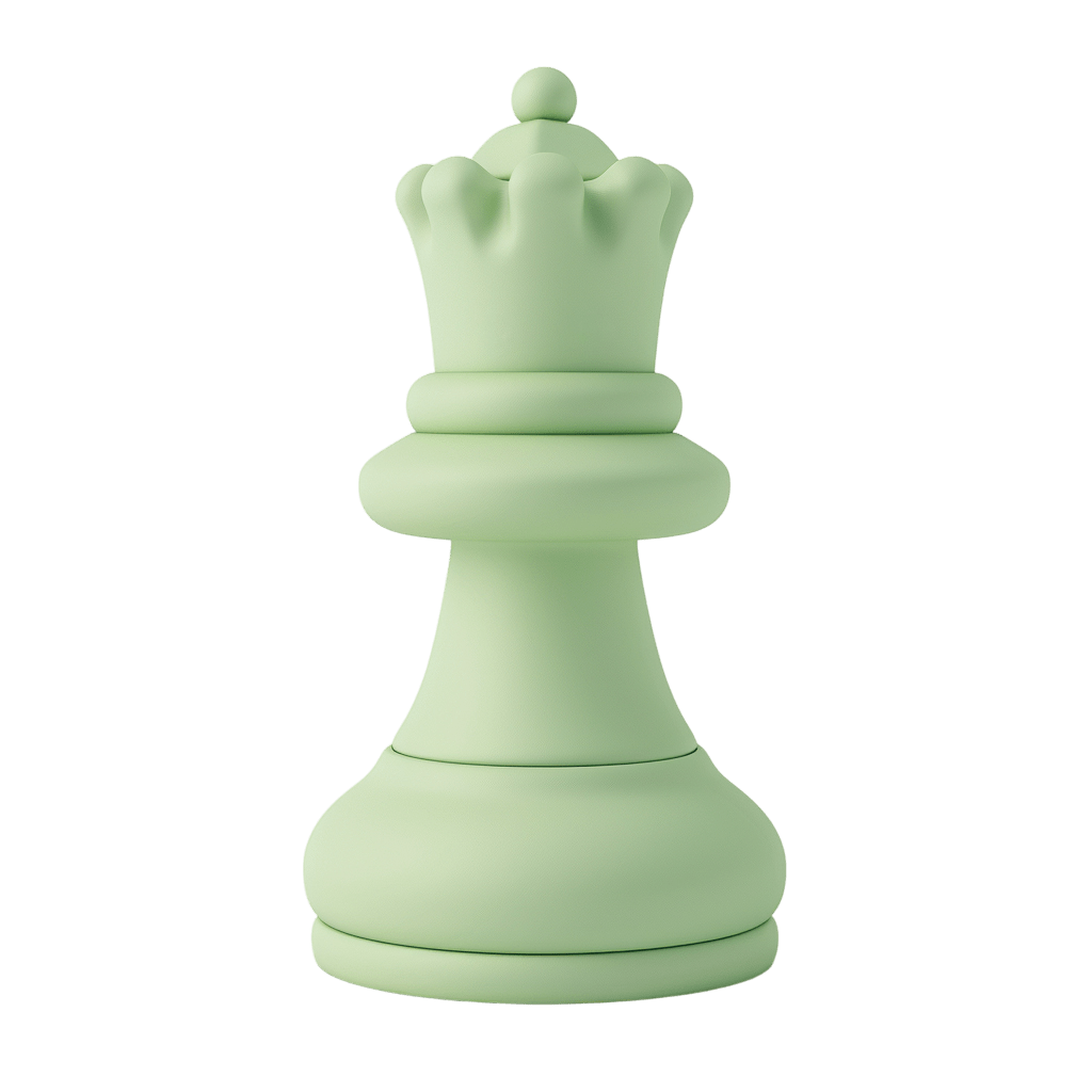 Зеленая шахматная фигура