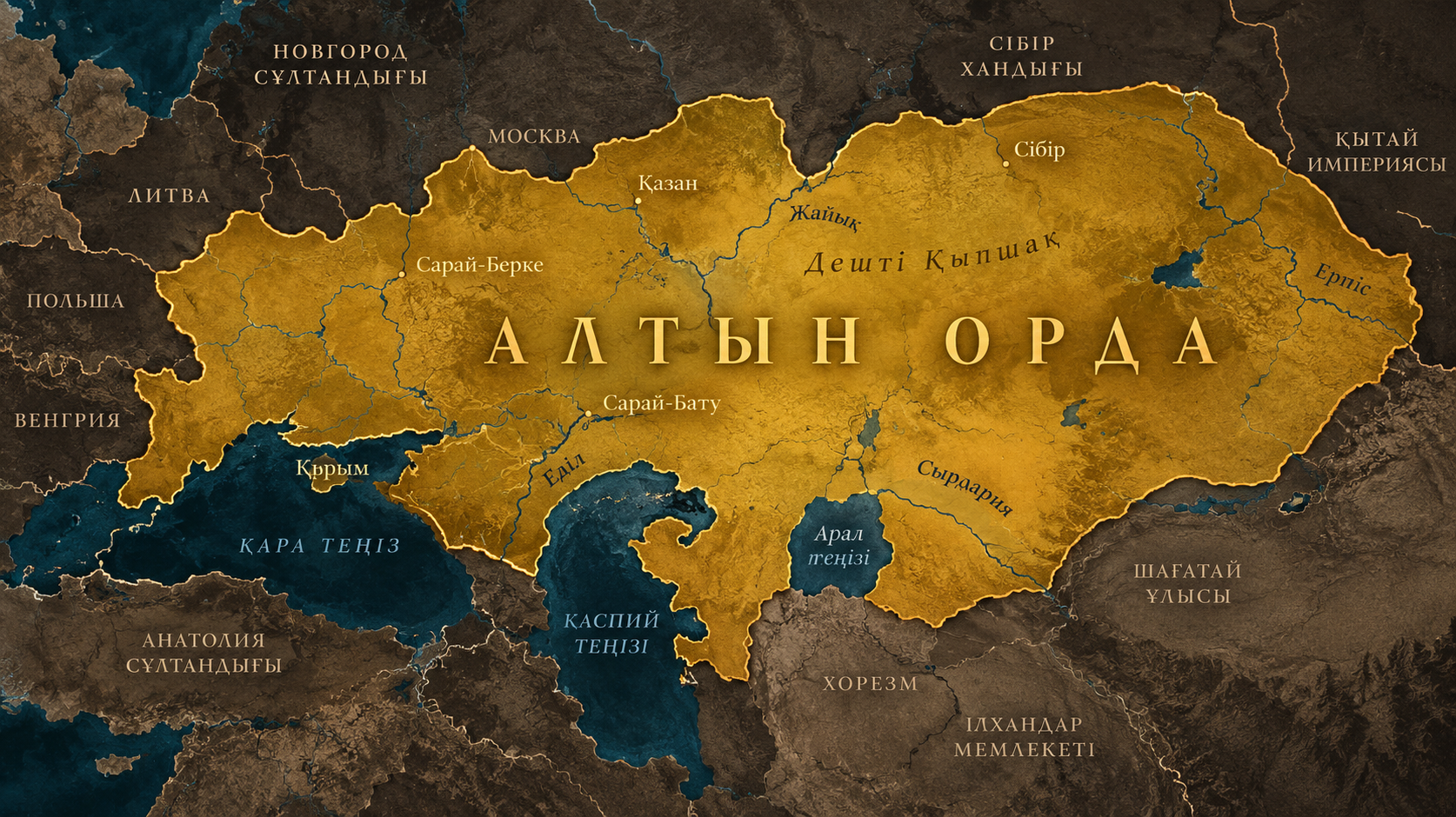 Алтын Орда картасы