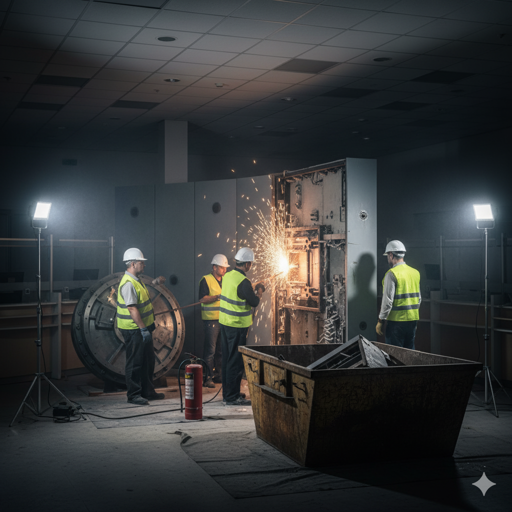 Демонтаж внутренних бронированных перегородок III класса