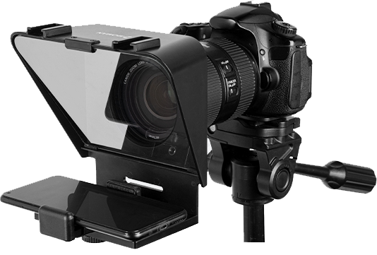 Телесуфлер подходит для работы с цифровыми камерами