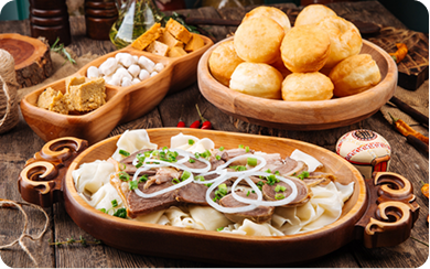 баурсаки и бешпармак