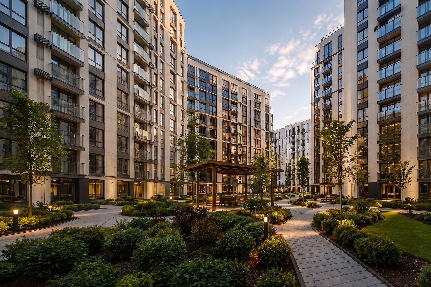 Современный жилой комплекс CityLux в верхней части Алматы