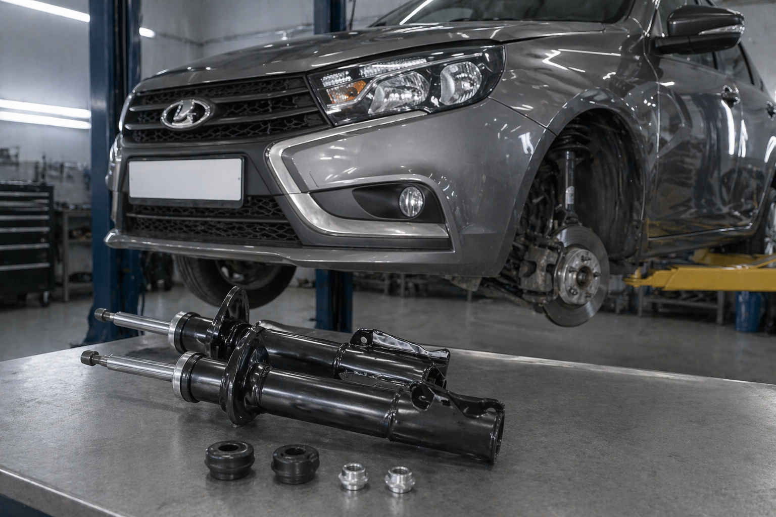 Замена амортизаторов LADA в Алматы — СТО LADA Service