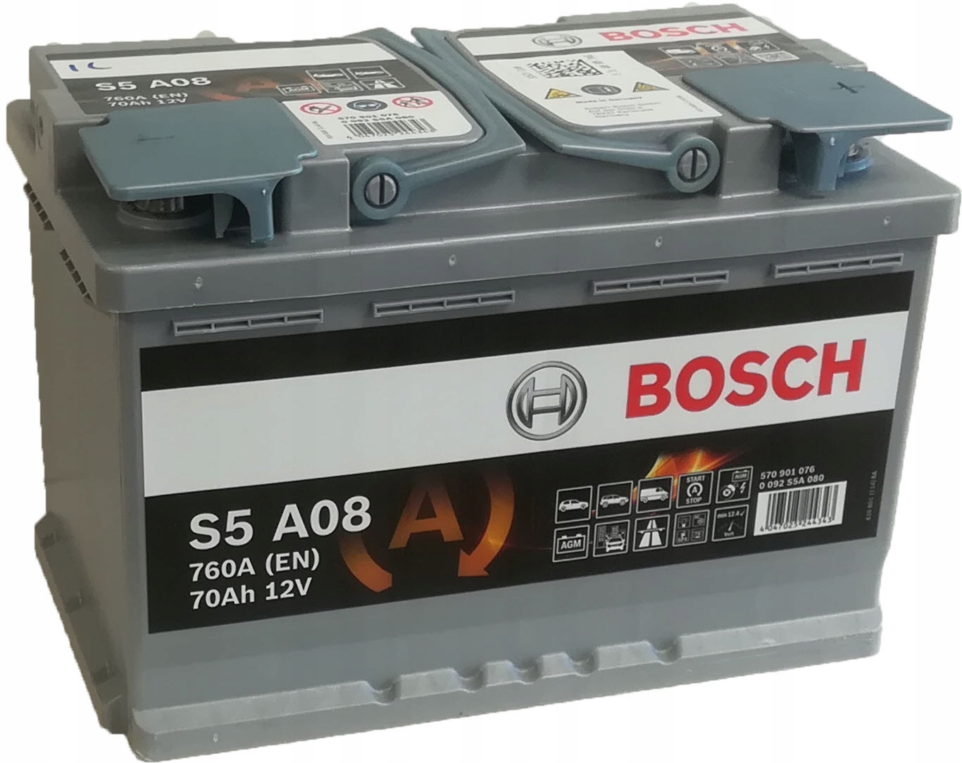 Аккумулятор BOSCH AGM 70Ач 760А EN 