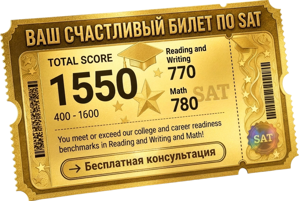 Билет на бесплатную консультацию SAT