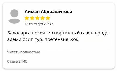 Спортивная газонная трава отзывы