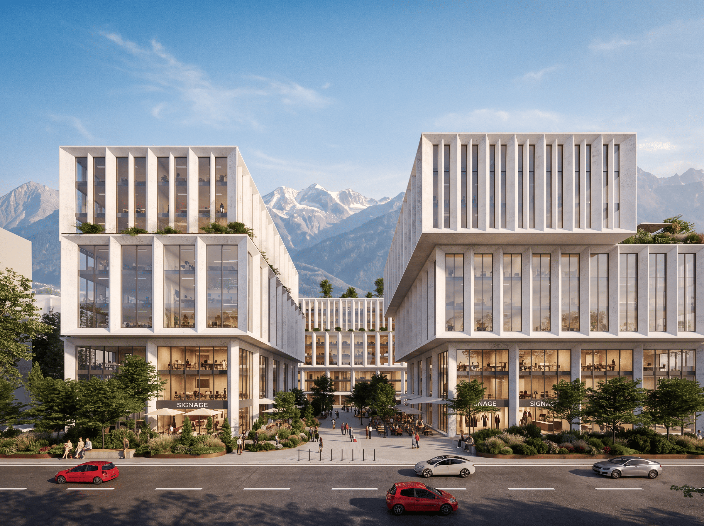 Mixed-use Abay, вид с улицы 01
