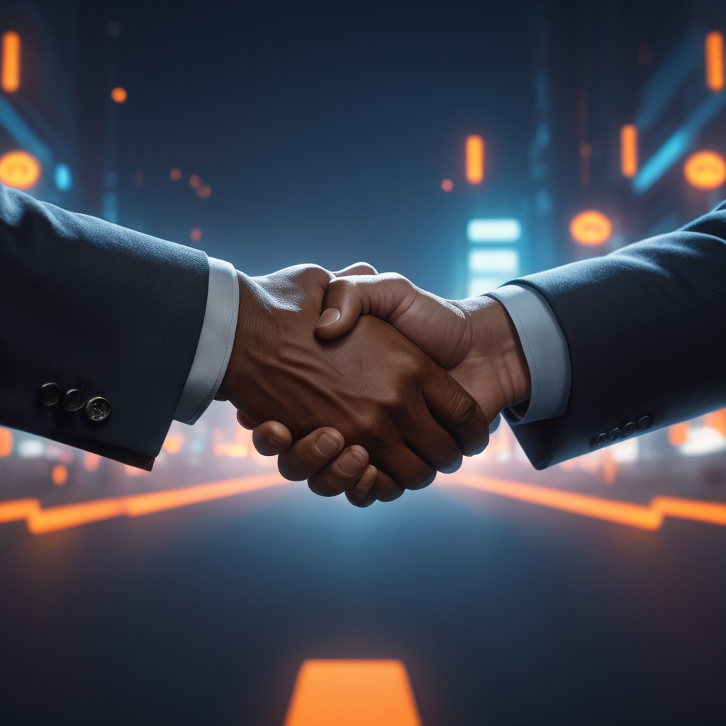 Иконка человека с графиком — управление продажами