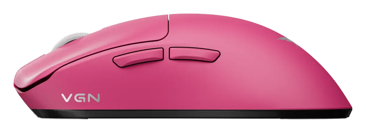 Игровая мышь VGN Dragonfly F1 SE, розовый — вид сбоку