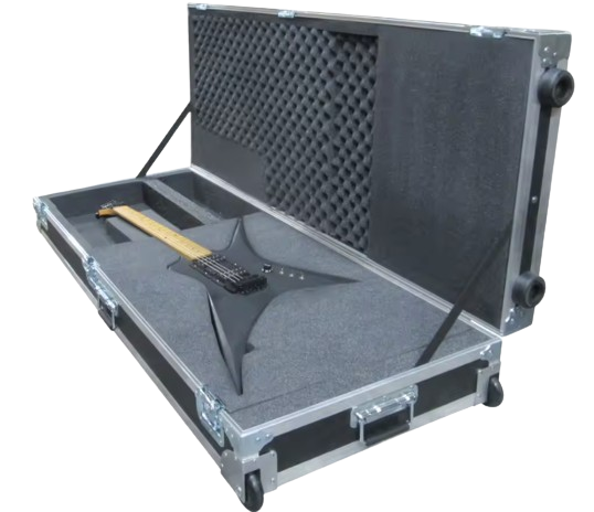 Полетный защитный рэковый алюминиевый транспортировочный кейс для музыкальных инструментов и гитары