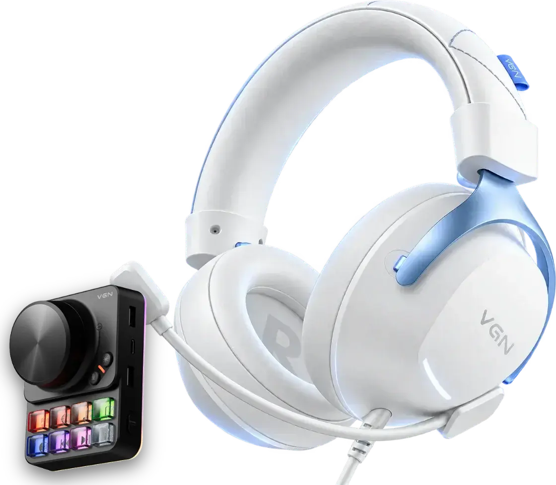 Игровая гарнитура VGN Siren V2 Pro Max, цвет белый