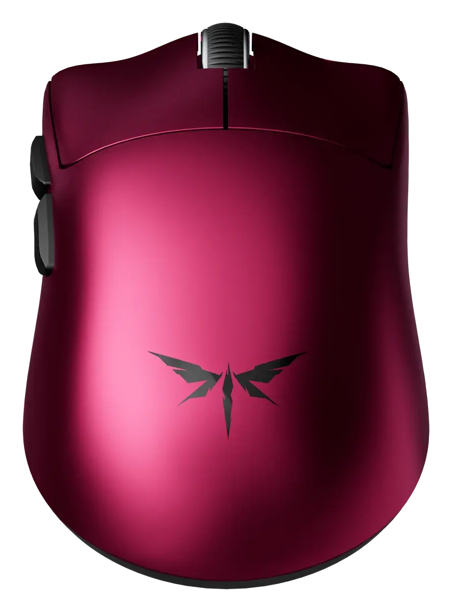 Игровая мышь VGN Dragonfly F1 V5 Turbo+, красный — вид сзади