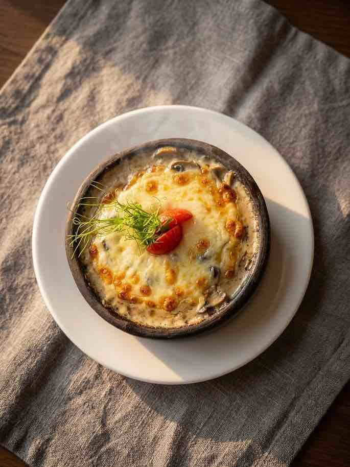 Жульен с грибами и курицей