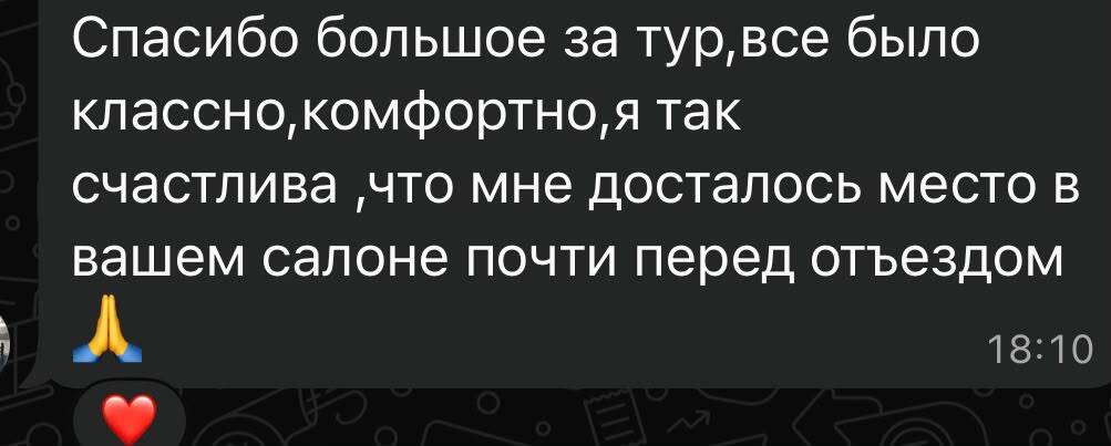 Отзыв клиента в WhatsApp
