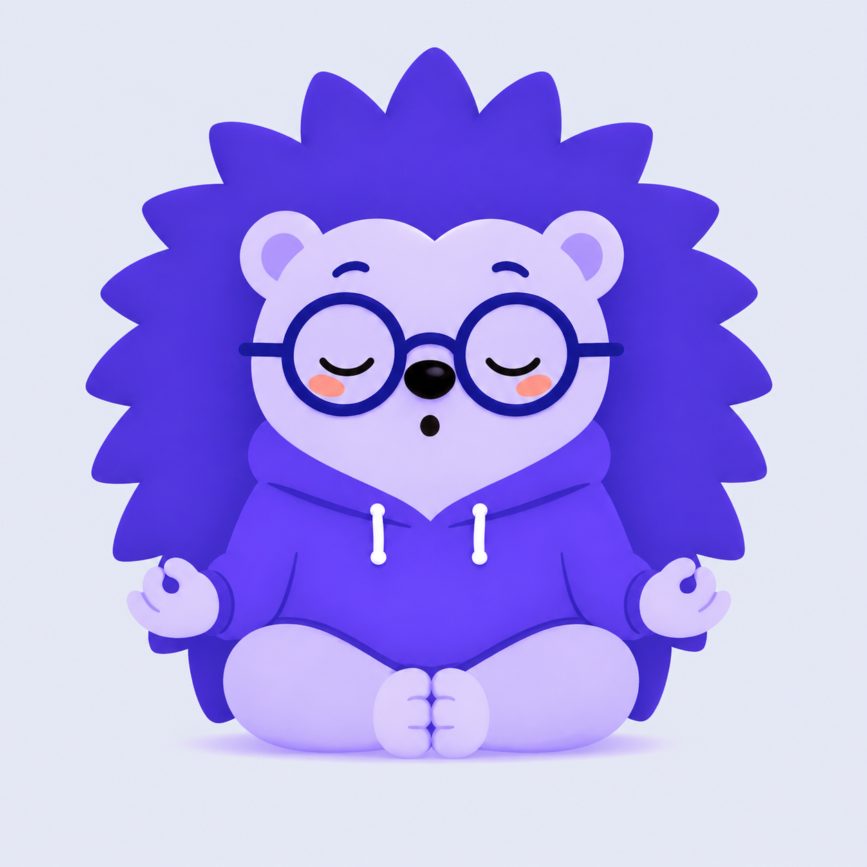 LifeSync — дружелюбный ёжик-маскот
