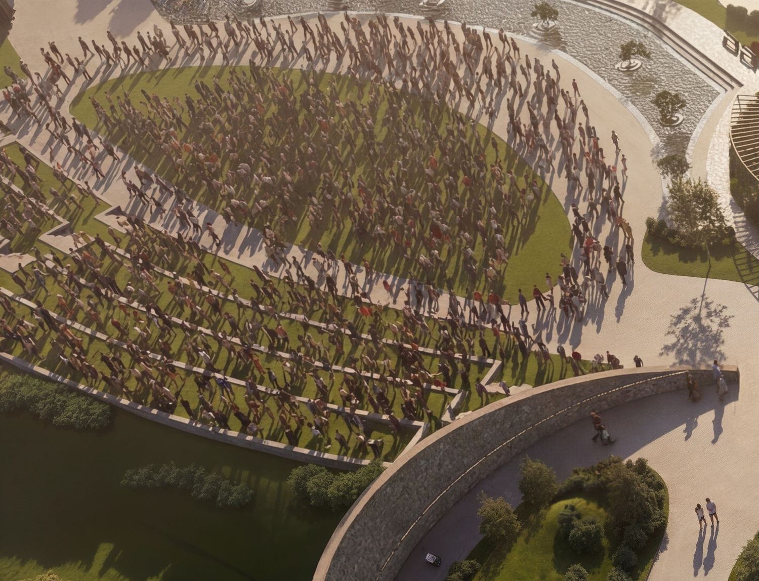 Amphitheater on the hillside
