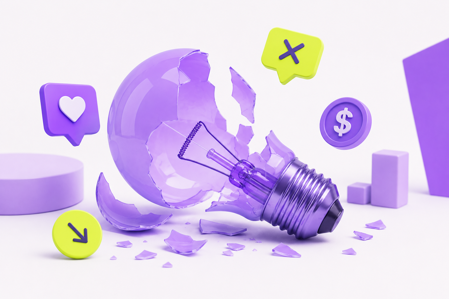 Секрет 1000 продаж — яркая 3D-иллюстрация