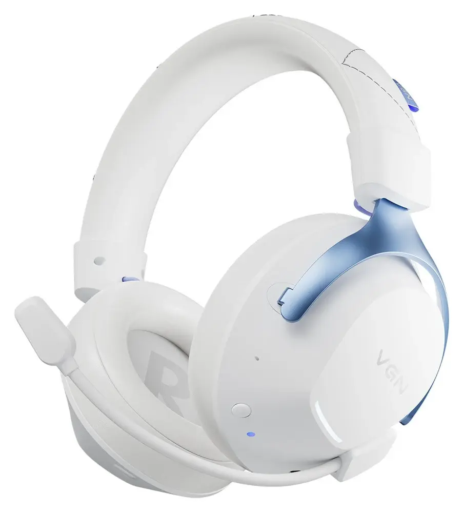 Игровая гарнитура VGN Siren V2 Pro Max, белый — другой ракурс