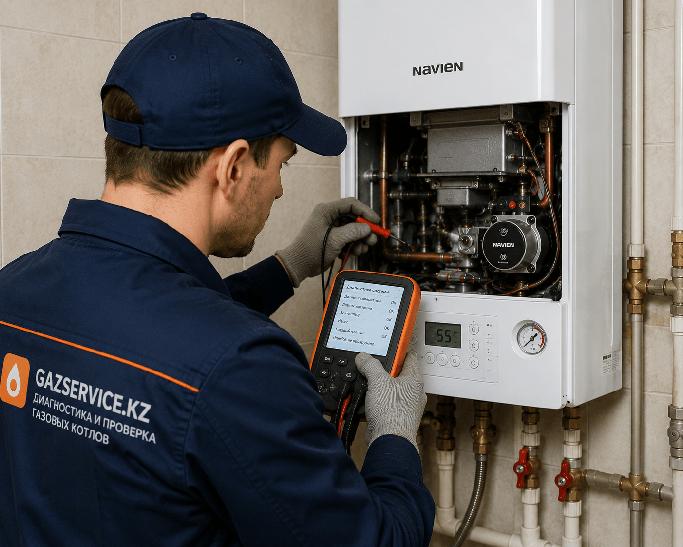 Диагностика и проверка утечек газа в Алматы