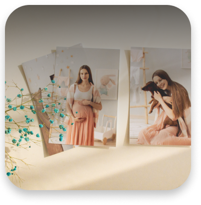 Фотографии размера 10х15 см. с качественной и яркой печатью.