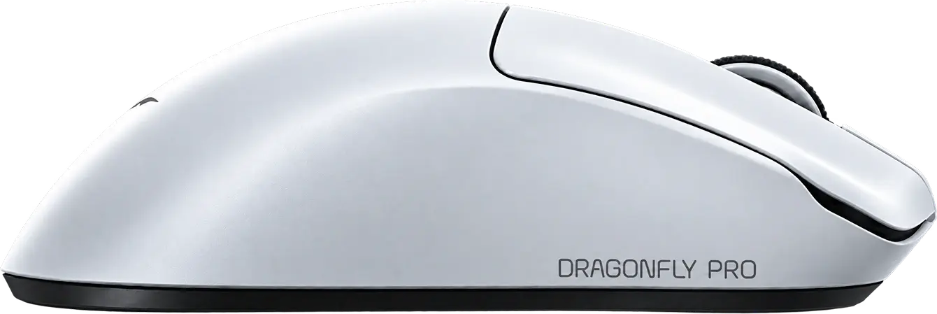 Игровая мышь VGN Dragonfly F1 V2 Pro, белый — вид сбоку