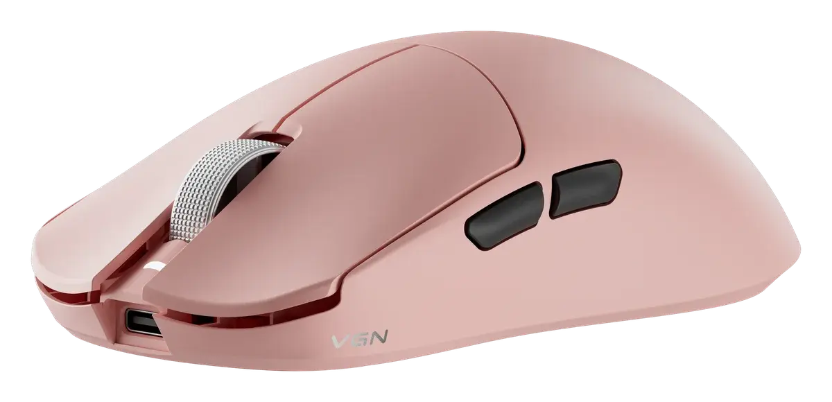Игровая мышь VGN Dragonfly F2 Ultra+, розовый — вид под углом