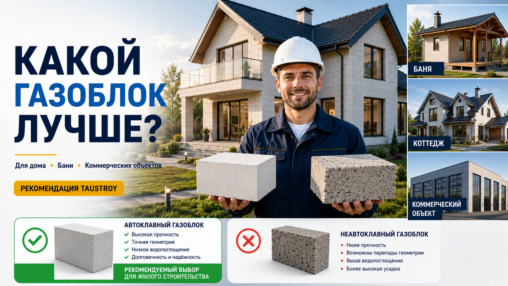 Какой газоблок выбрать