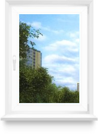 Одностворчатое пластиковое окно Алматы