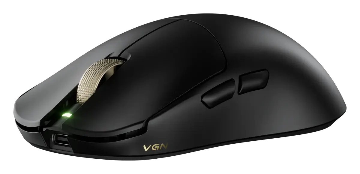 Игровая мышь VGN Dragonfly F2 Ultra+, чёрный — вид под углом