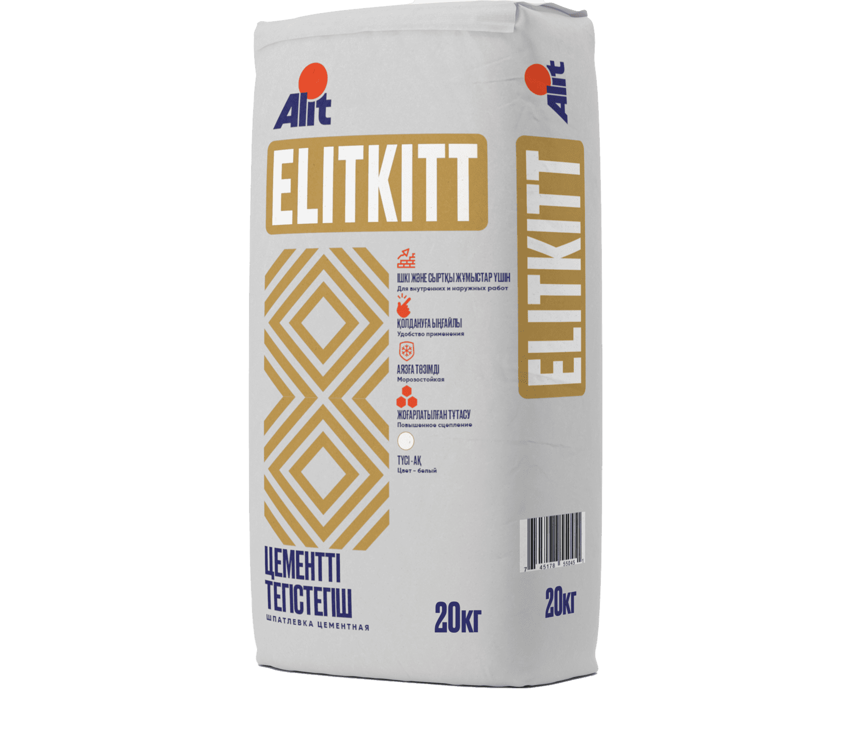 Шпатлевка цементная белая Alit ELITKITT | Купить оптом и в розницу