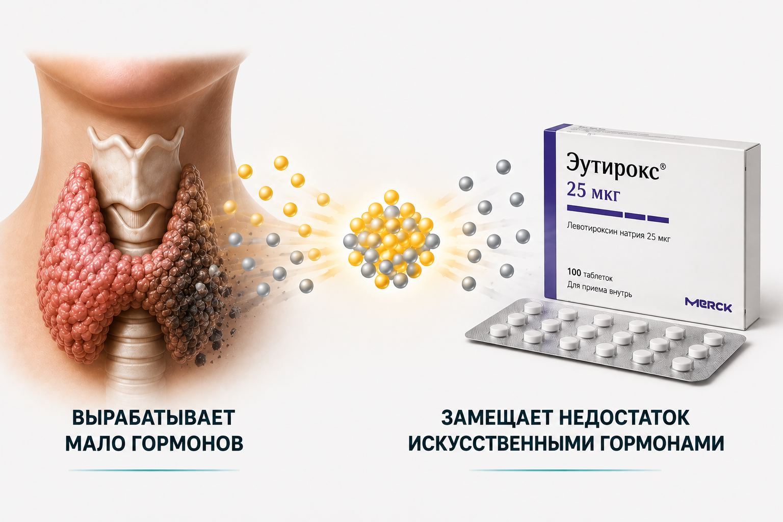 Замещение гормонов щитовидной железы препаратом