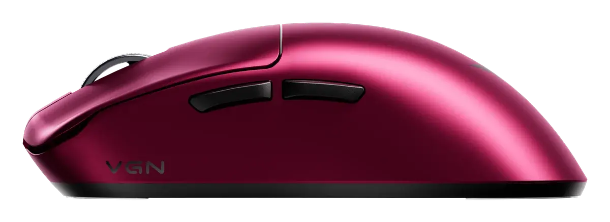 Игровая мышь VGN Dragonfly F1 V5 Turbo+, красный — вид сбоку