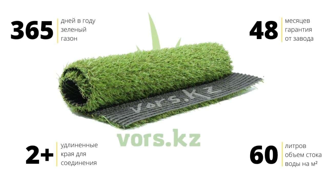 Искусственный газон MONOGRASS. Цена от 1690 тг за метр.