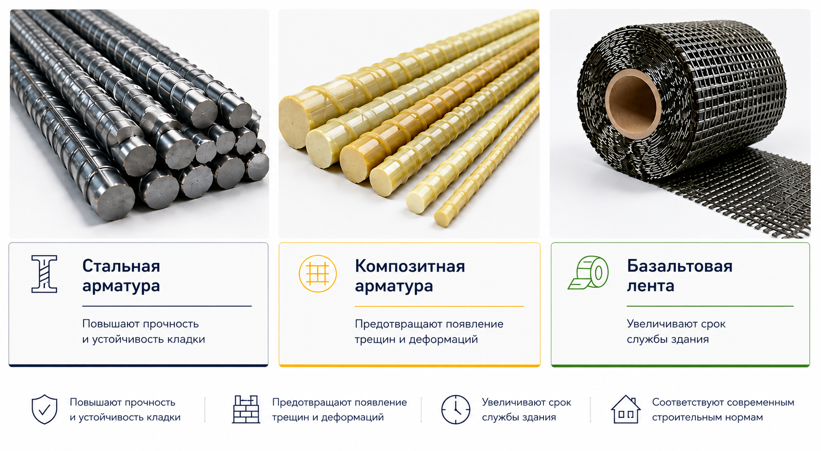 Материалы для армирования газобетона