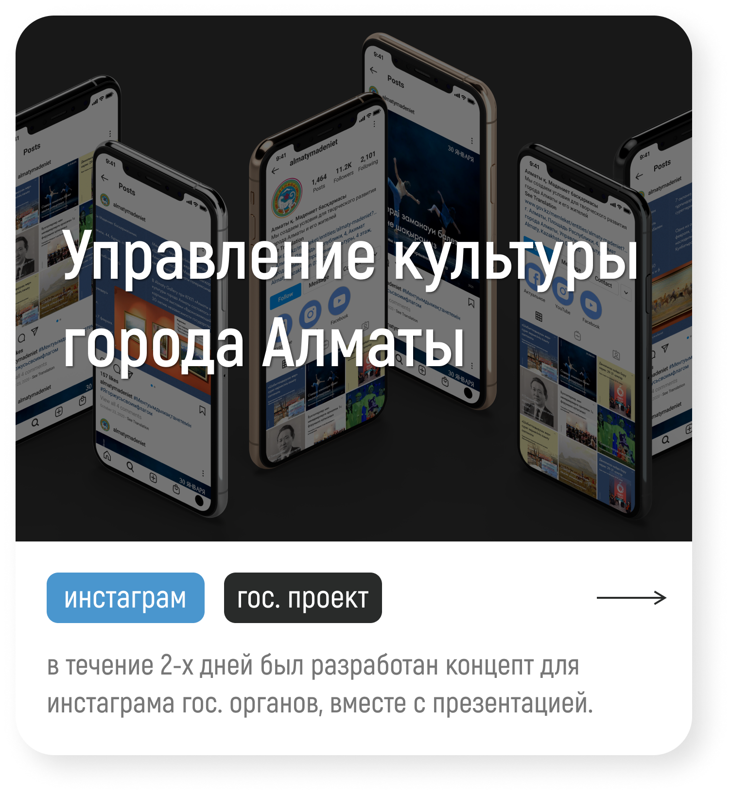 оформление кейса графического дизайна социальный сетей для центра управление культуры