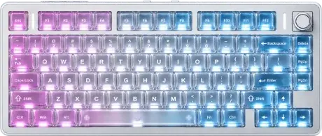 Игровая клавиатура VGN N75 V2, розово-синий градиент