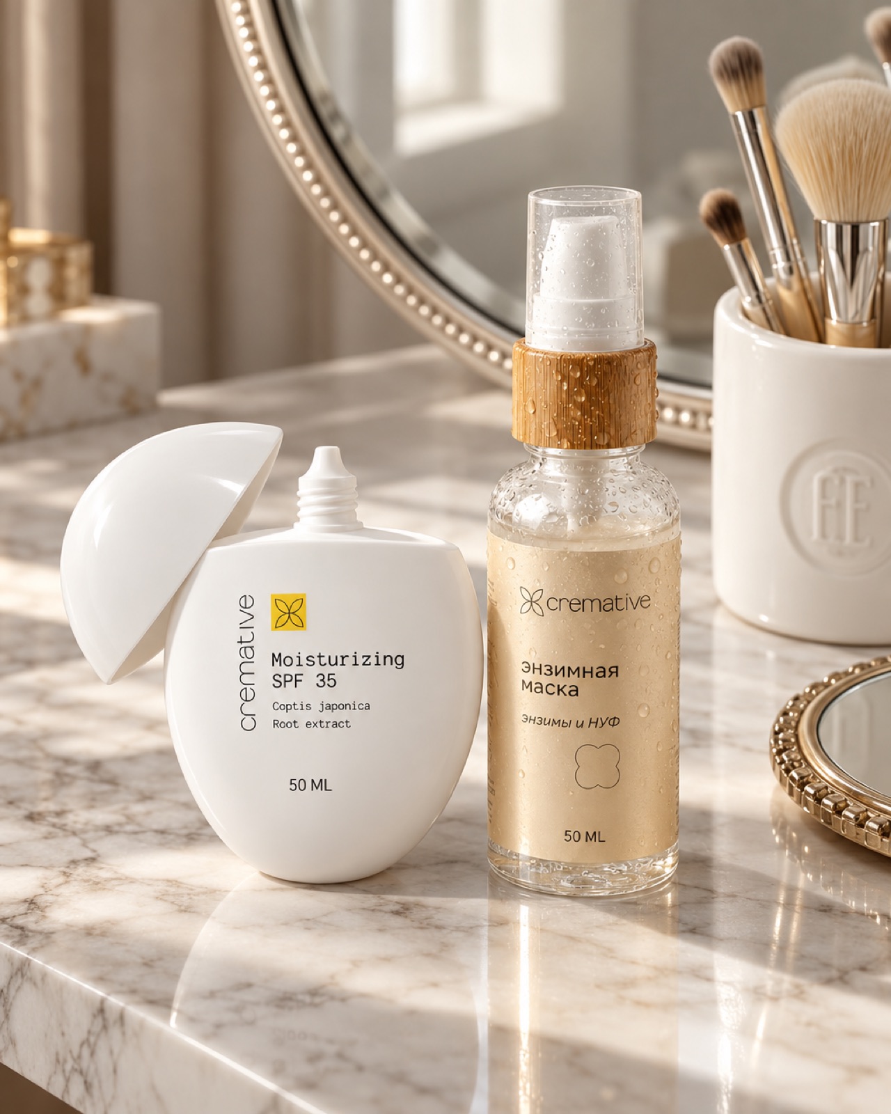 Крем SPF 35 и энзимная маска Cremative