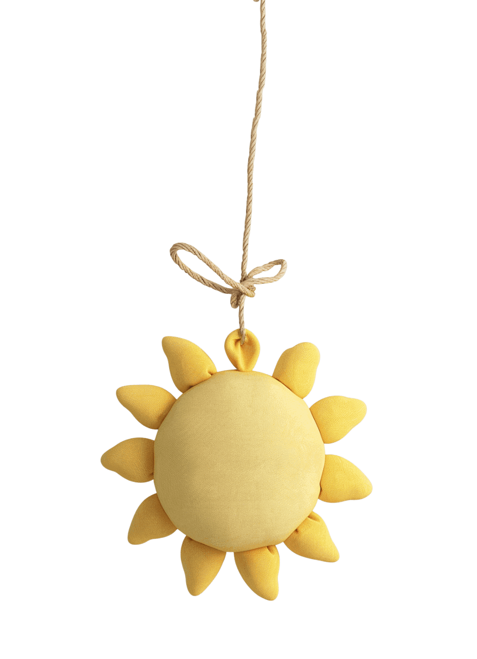 Сары күн түріндегі жұмсақ ойыншық