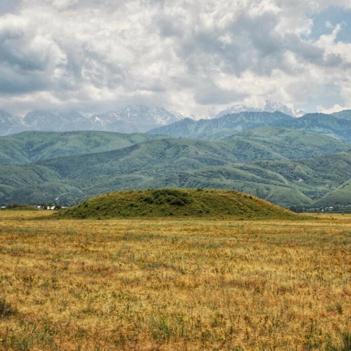 tour to saka burial mounds in kazakhstan