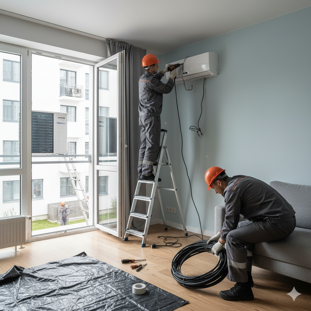 Быстрый демонтаж кондиционера для утилизации