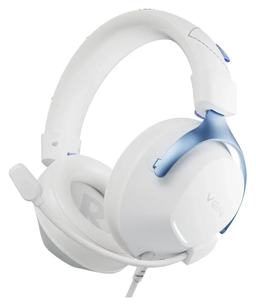 Игровая гарнитура VGN Siren V2 Pro Max, белый — с кабелем
